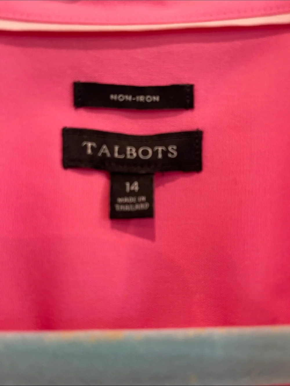 Talbots Sleeveless Button-Down Shirt in Hot Pink - Picture 2 of 4